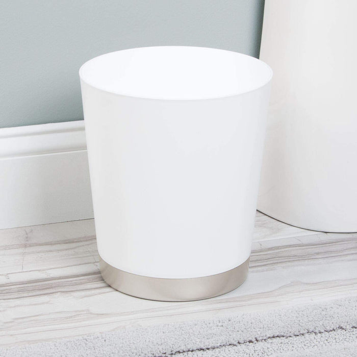 InterDesign Sedona Trash Can - Satin White