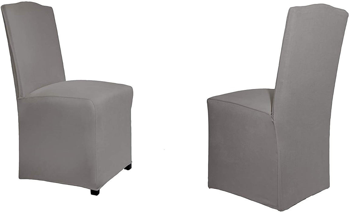 Skirted Parsons Chair - Grey