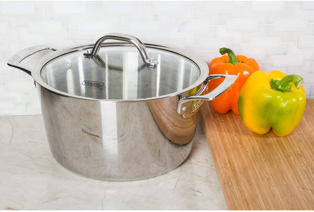 Contemporary 3-Ply Stainless Steel Dutch Oven