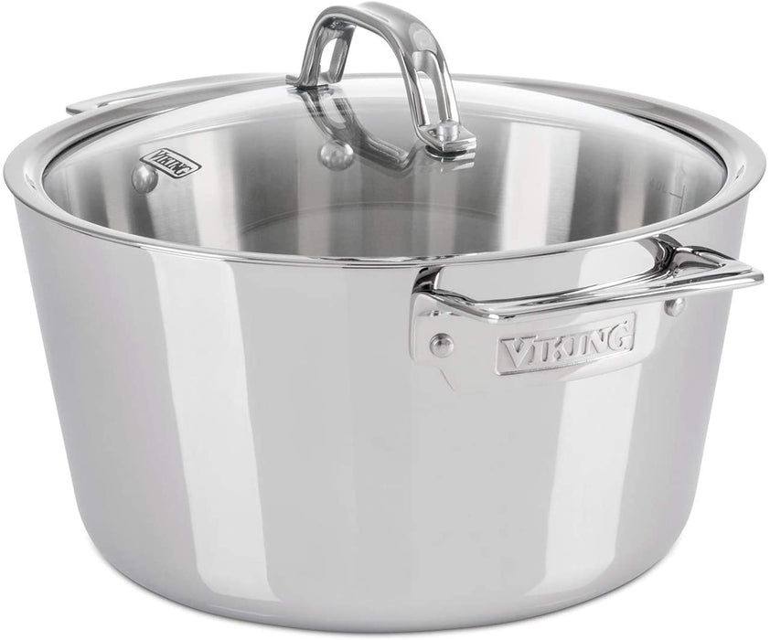 Contemporary 3-Ply Stainless Steel Dutch Oven