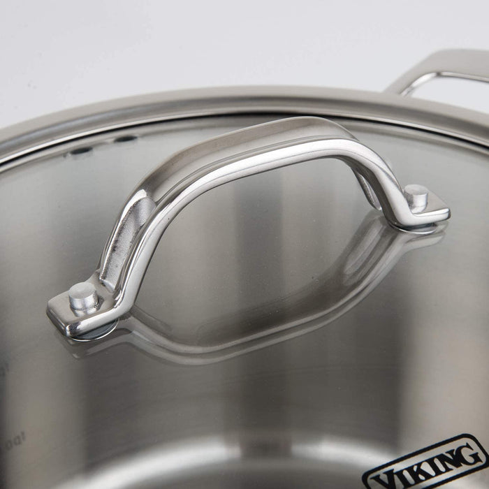 Contemporary 3-Ply Stainless Steel Dutch Oven