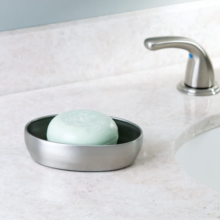 InterDesign Avery Soap Dish - Brushed Stainless Steel