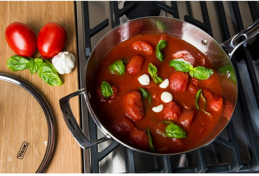 3-Ply Stainless Steel Sauté Pan With Lid