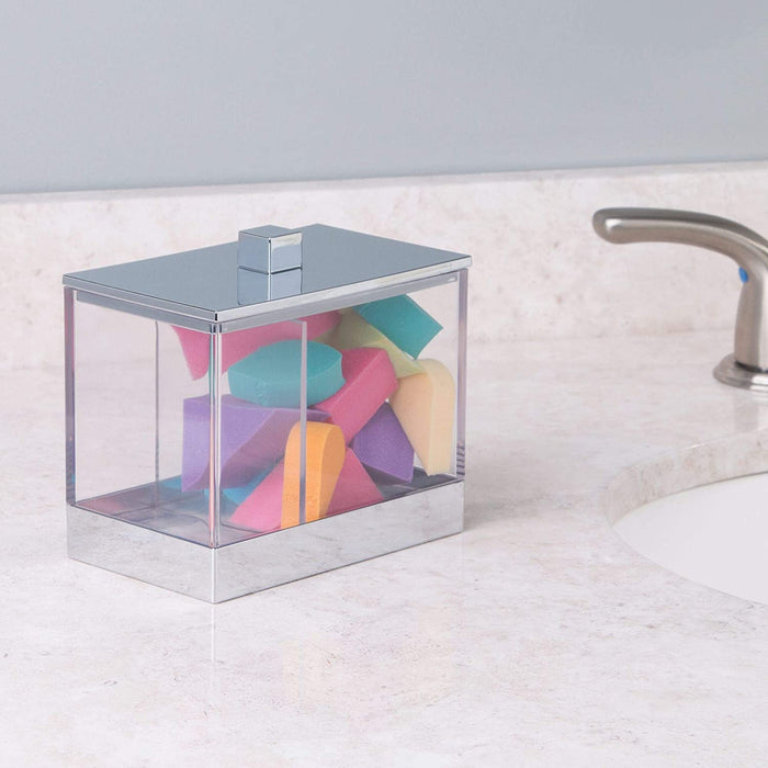 InterDesign Clarity Metal Divided Canister