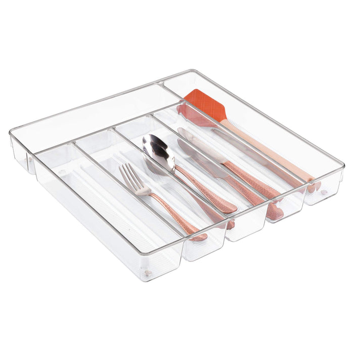 InterDesign Clear Linus Cutlery Tray