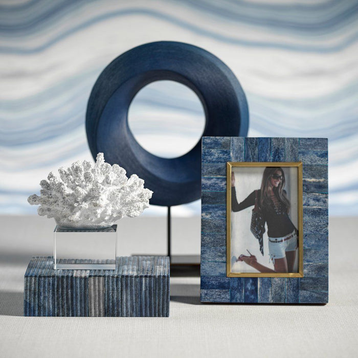 Biarritz Blue Bone Photo Frame