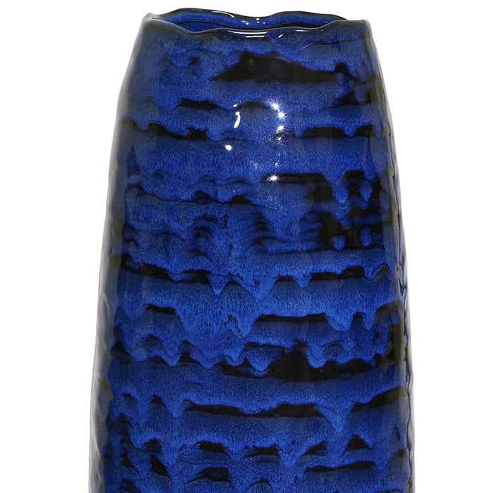 Ceramic Cone Vase - Blue