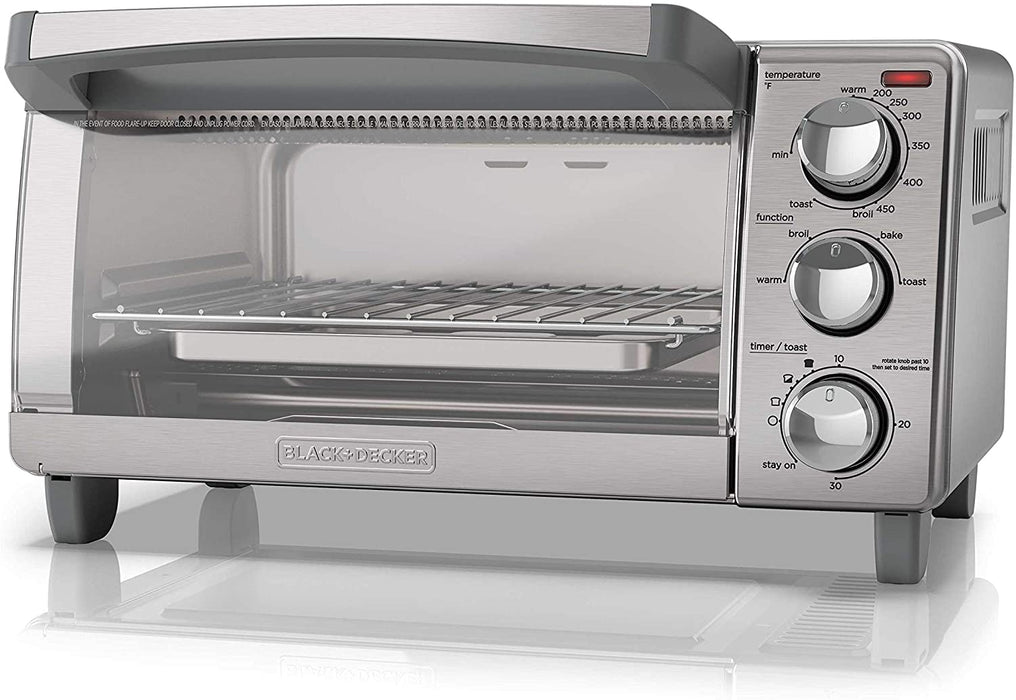 4-Slice Stainless Steel Toaster Oven