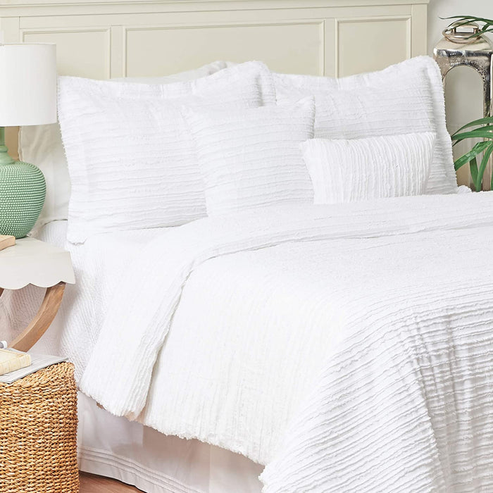 4-Piece Eyelashes Comforter - Twin