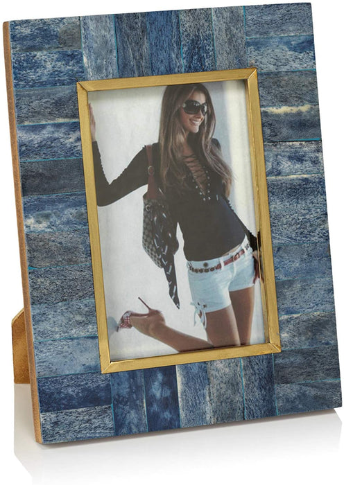 Biarritz Blue Bone Photo Frame