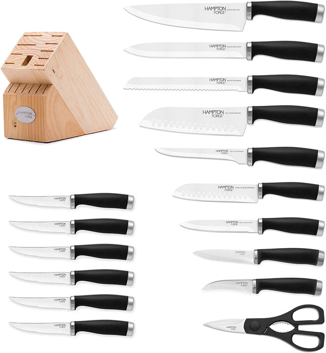 Epicure Black 17-Piece Cutlery Set