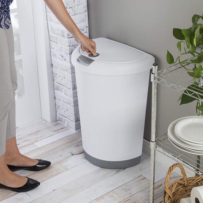 Locking Touchtop Wastebasket