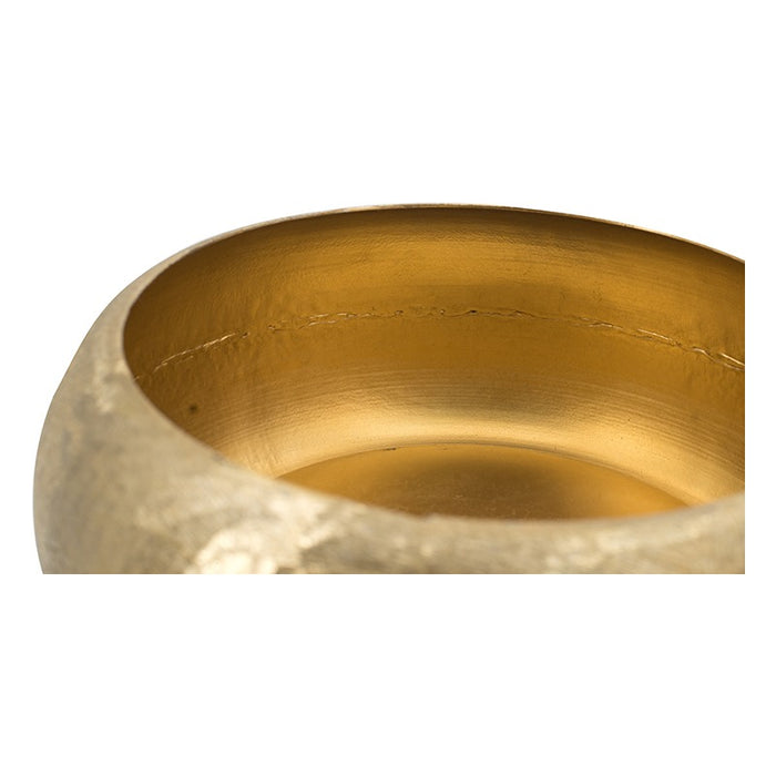 Aluminum Gold Round Vase