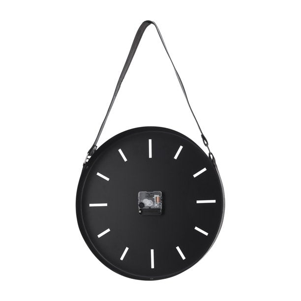 Black Metal Wall Clock