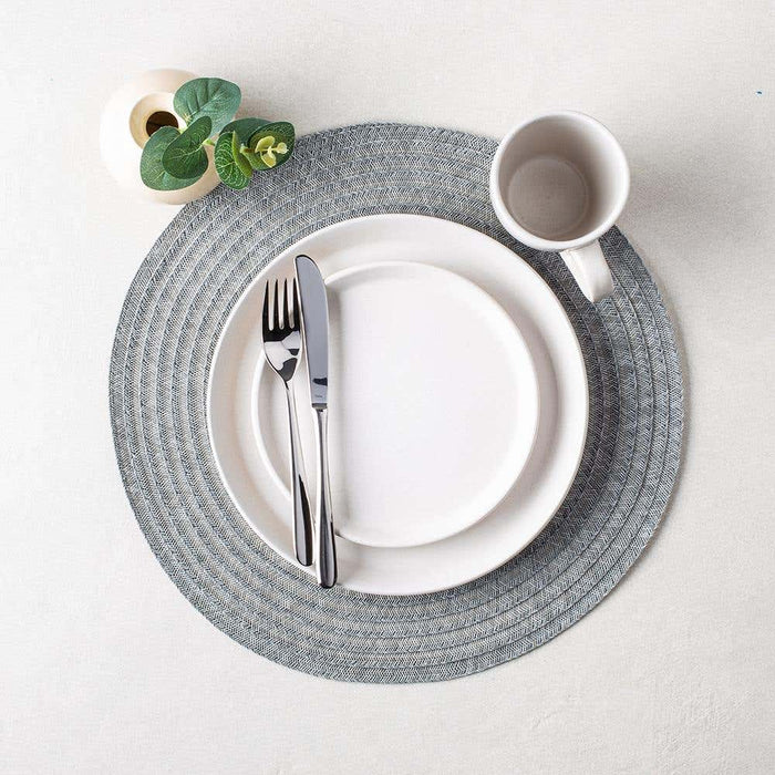 Urban Round Grey Vinyl Placemat