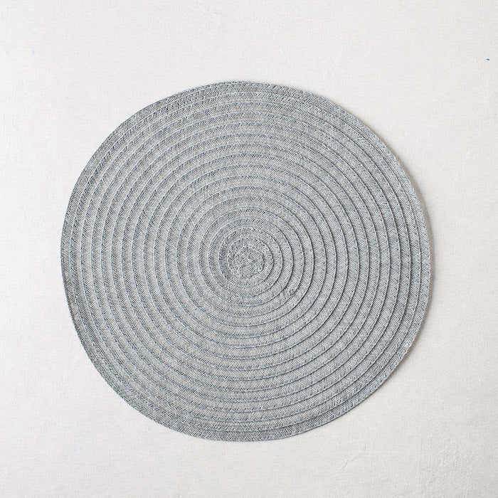 Urban Round Grey Vinyl Placemat