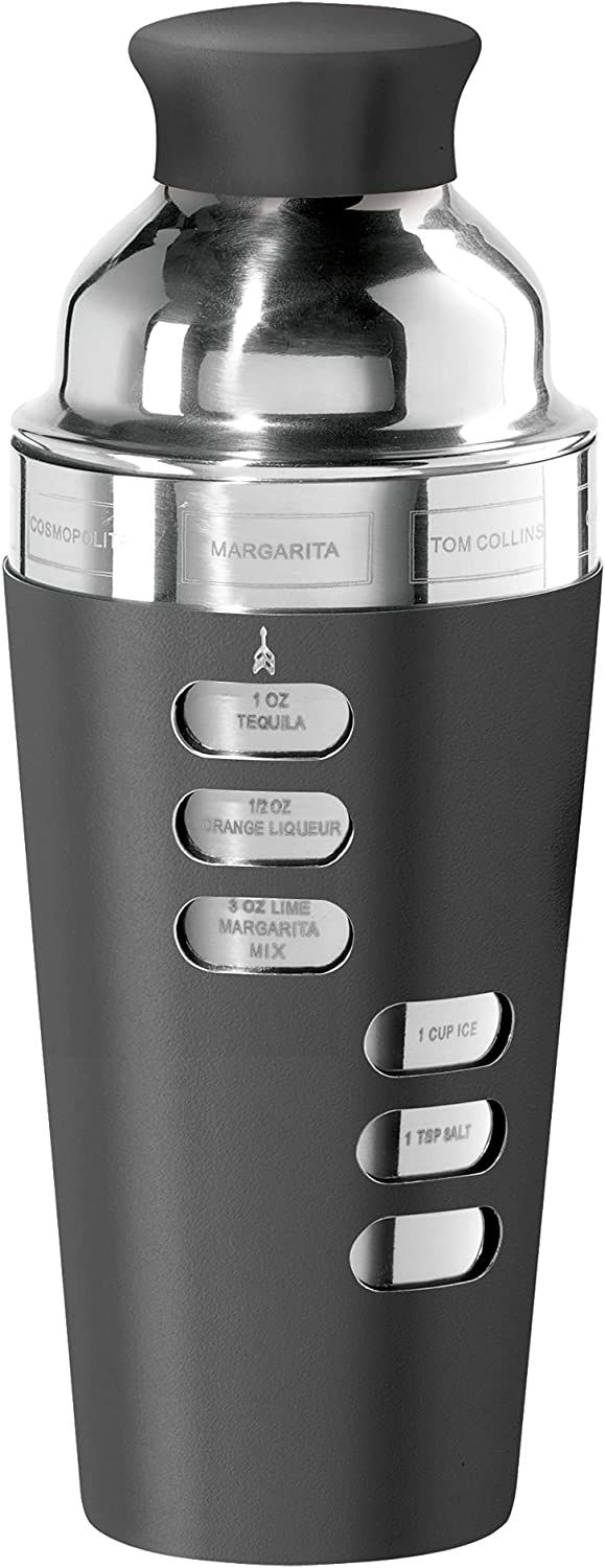 OGGI Dial A Drink Cocktail Shaker - Warm Gray, 15 Recipes, Built in  Strainer, 34 oz - The Original and Only Dial A Drink - Ideal Home Bar Drink  Mixer