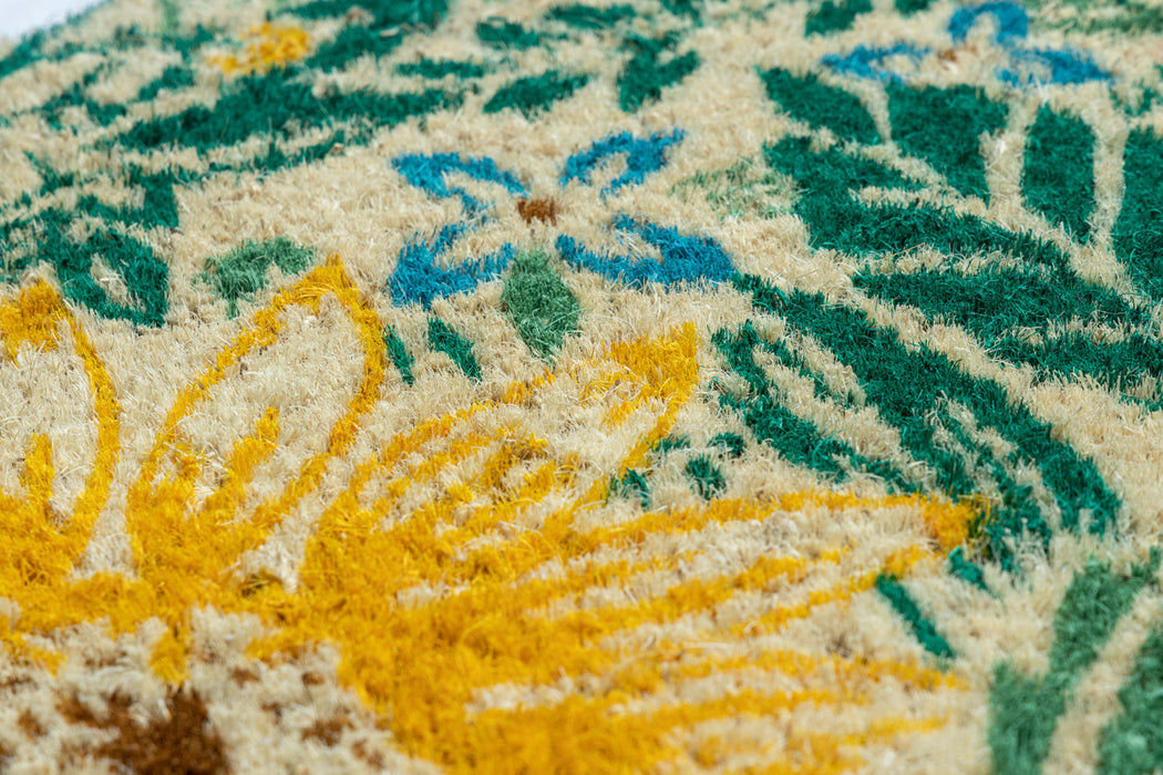 Sunflower Blockprint Doormat