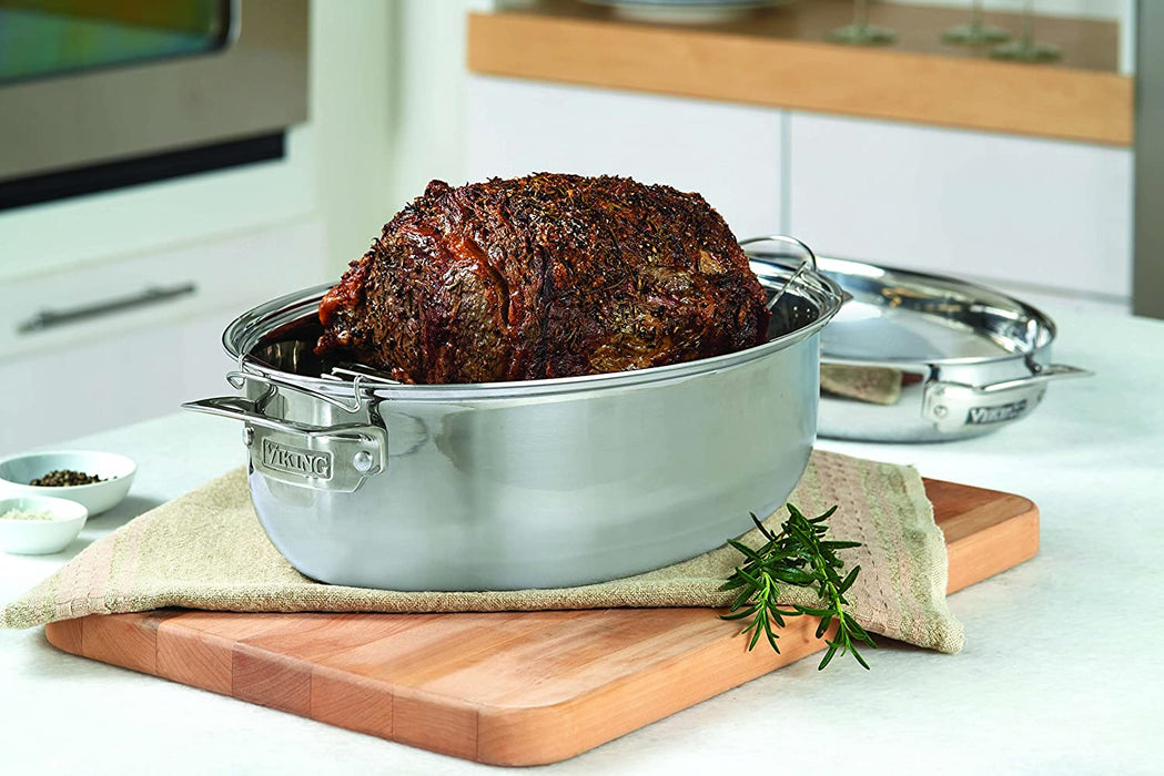 Stainless Steel Oval Roaster