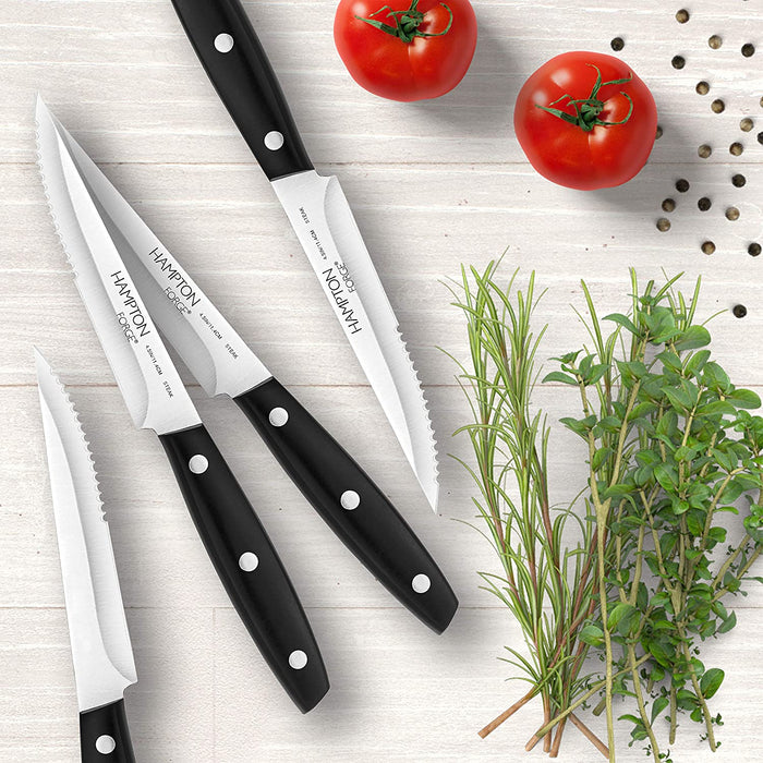 Mirage 4-Piece Steak Set - Black