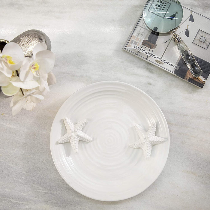 Ceramic Decorative Plate With Starfish