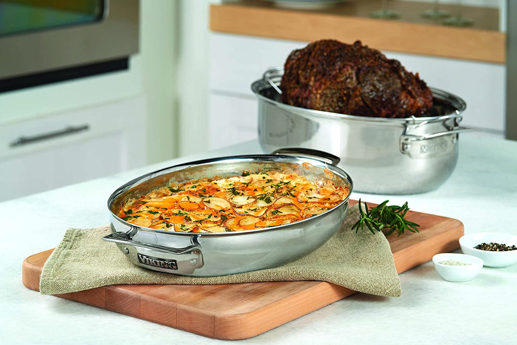 Stainless Steel Oval Roaster