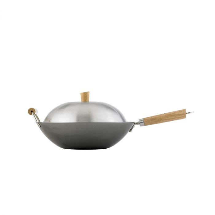 Helen's Asian Kitchen Carbon Steel Fry Pan With Lid