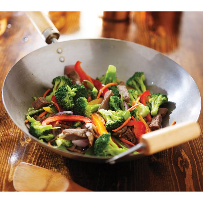 Helen's Asian Kitchen Carbon Steel Fry Pan With Lid