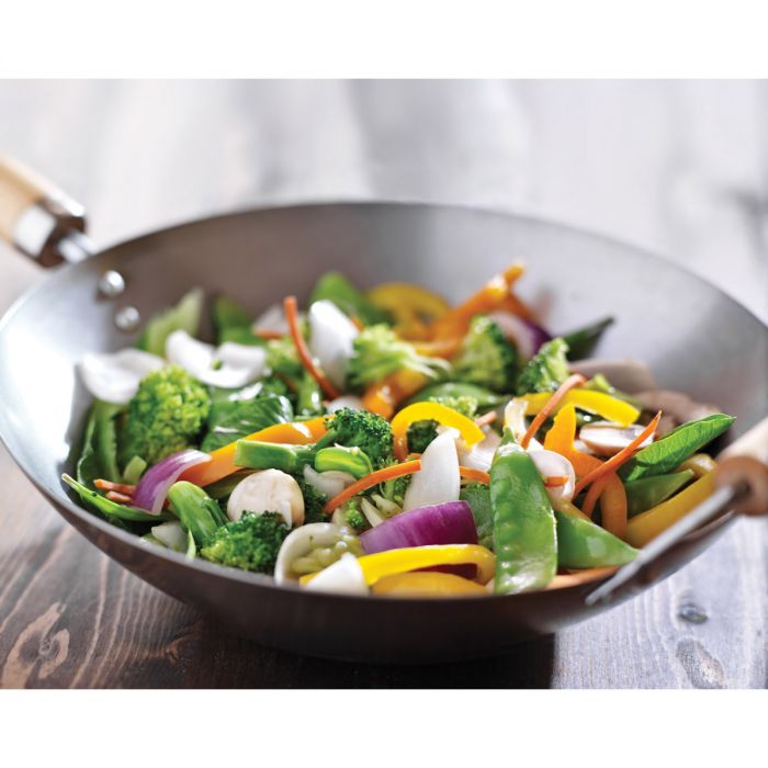 Helen's Asian Kitchen Carbon Steel Fry Pan With Lid