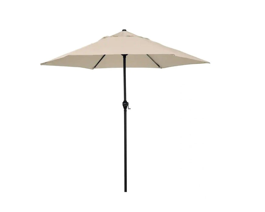 9' Steel Market Push Tilt Umbrella - Beige