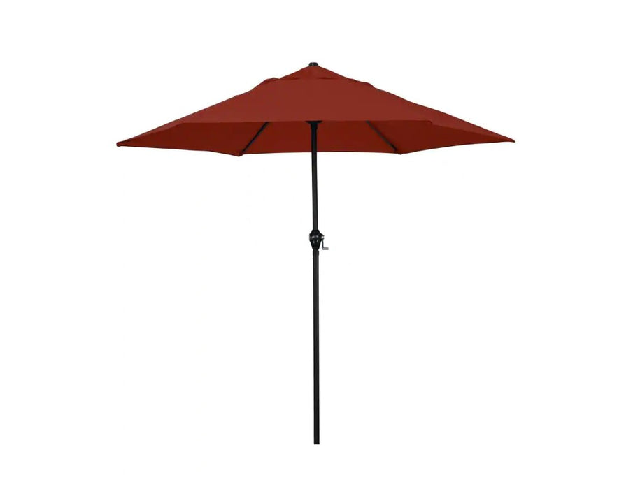 9' Steel Market Push Tilt Umbrella - Brick Red