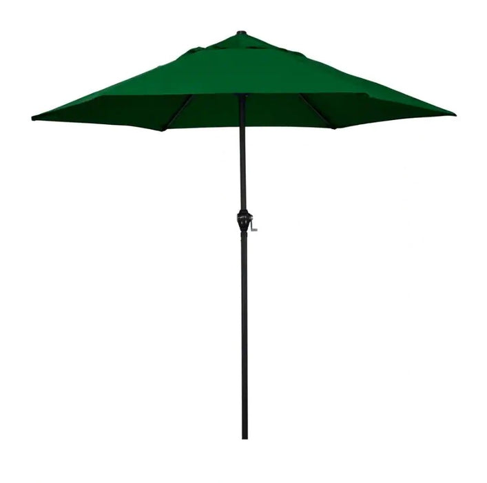 9' Steel Market Push Tilt Umbrella - Hunter Green