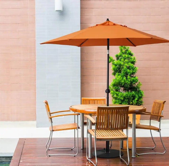 9' Steel Market Push Tilt Umbrella - Tuscan