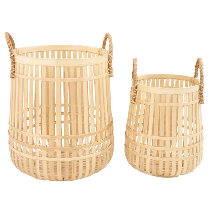 Alba Open Weave Round Basket