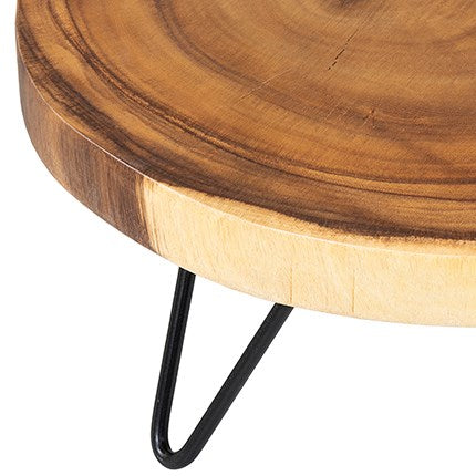 Round Wooden Teak Riser