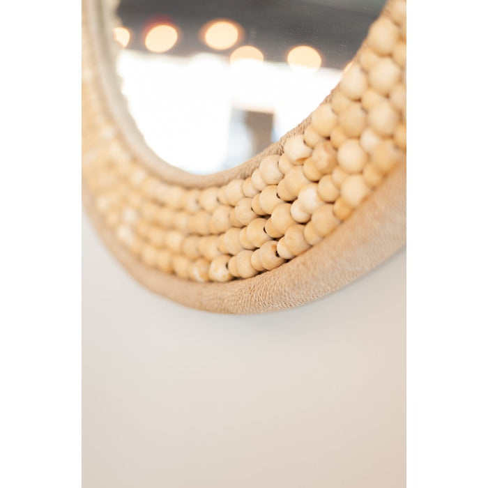 Shae Wood Bead Mirror