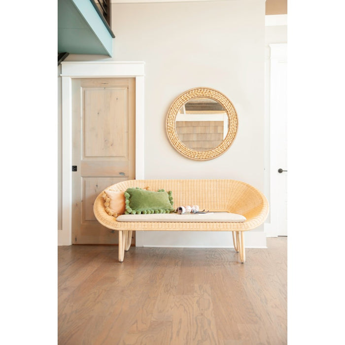 Shae Wood Bead Mirror