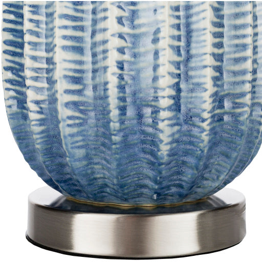 Adler White/Blue 24" Lamp