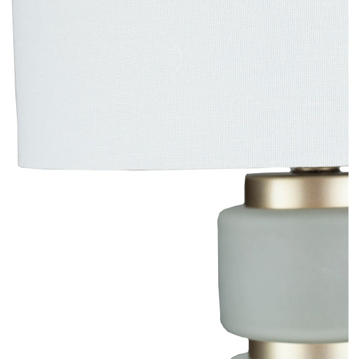 Aminah White/Silver 27" Lamp