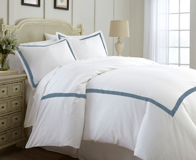 3-Piece Satin Ribbon Duvet Cover Set