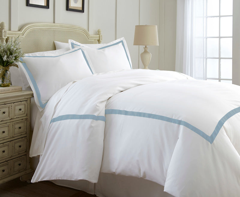 3-Piece Satin Ribbon Duvet Cover Set