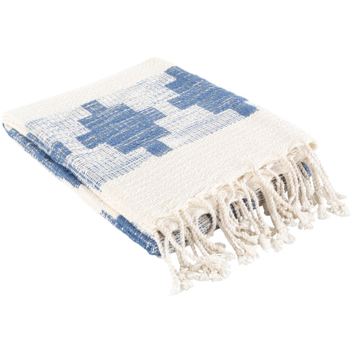 Bayou Blue/White Throw