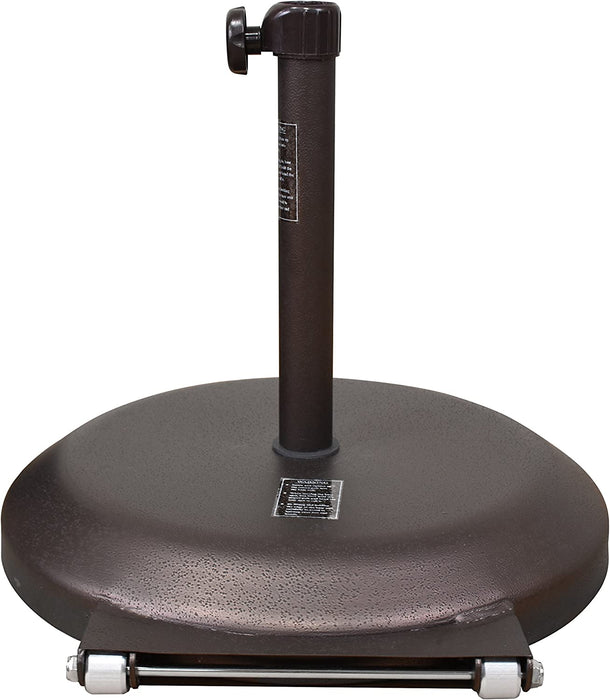 Bronze Umbrella Base With Wheels