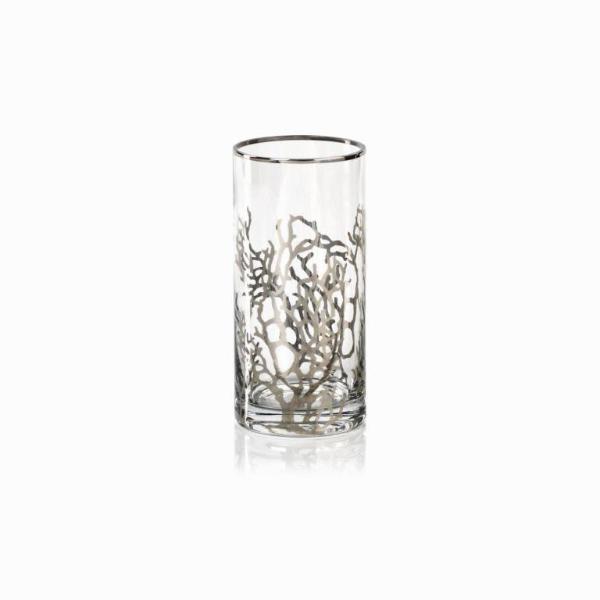 West Bay Coral Stemless Glass