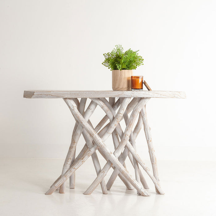 Roell Teak Top Console Table