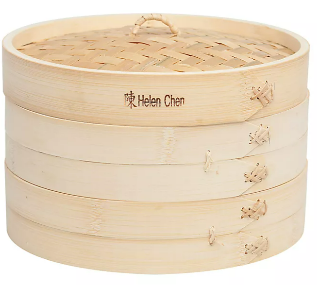 Helen's Asian Kitchen 3-Piece Bamboo Steamer
