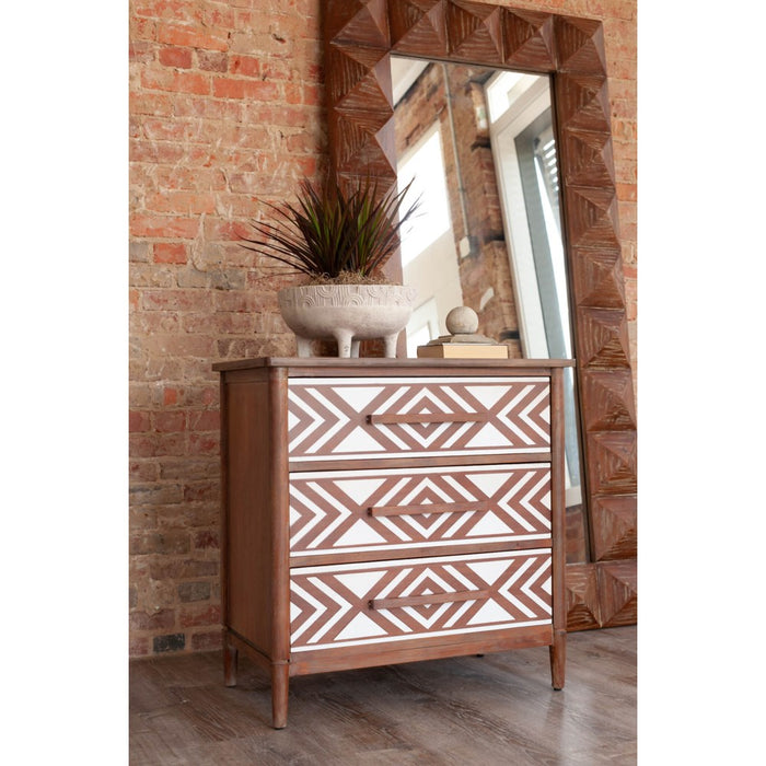 Sophie 3-Drawer Chest - Dark Brown
