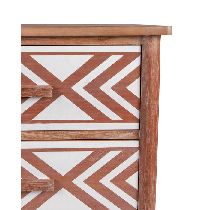 Sophie 3-Drawer Chest - Dark Brown