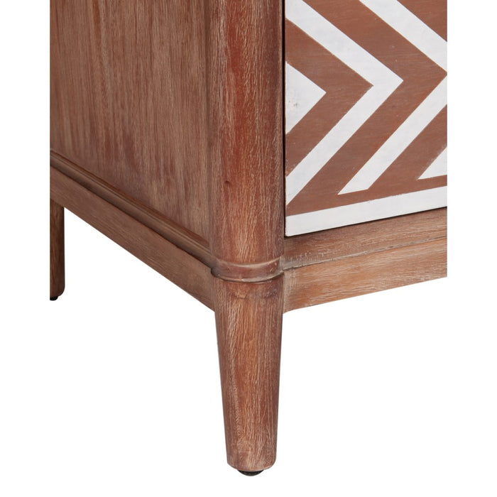 Sophie 3-Drawer Chest - Dark Brown