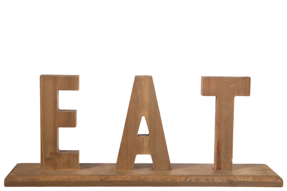 "Eat" Tabletop Wood Sign